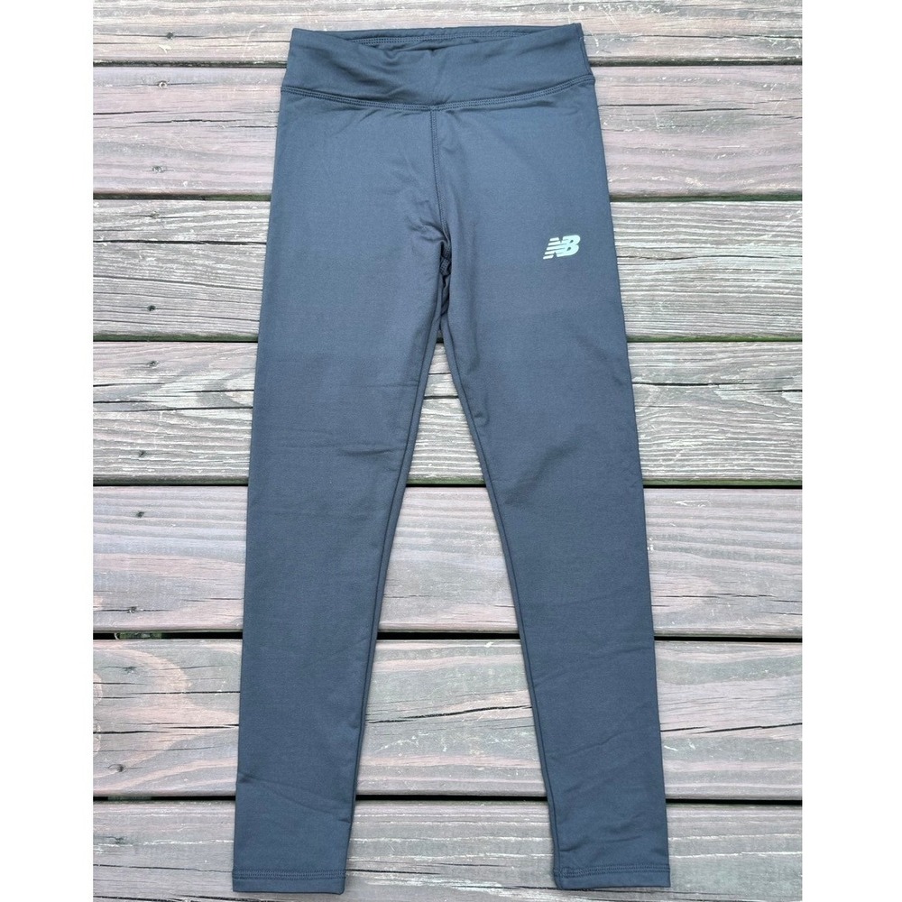 New Balance Leggings Kids M 10/12 Black Fleece Lined Active Pants NWOT